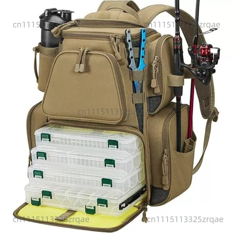 Fishing Gear Backpack with Lar - đánh giá và giá Fishing Equipment Bag