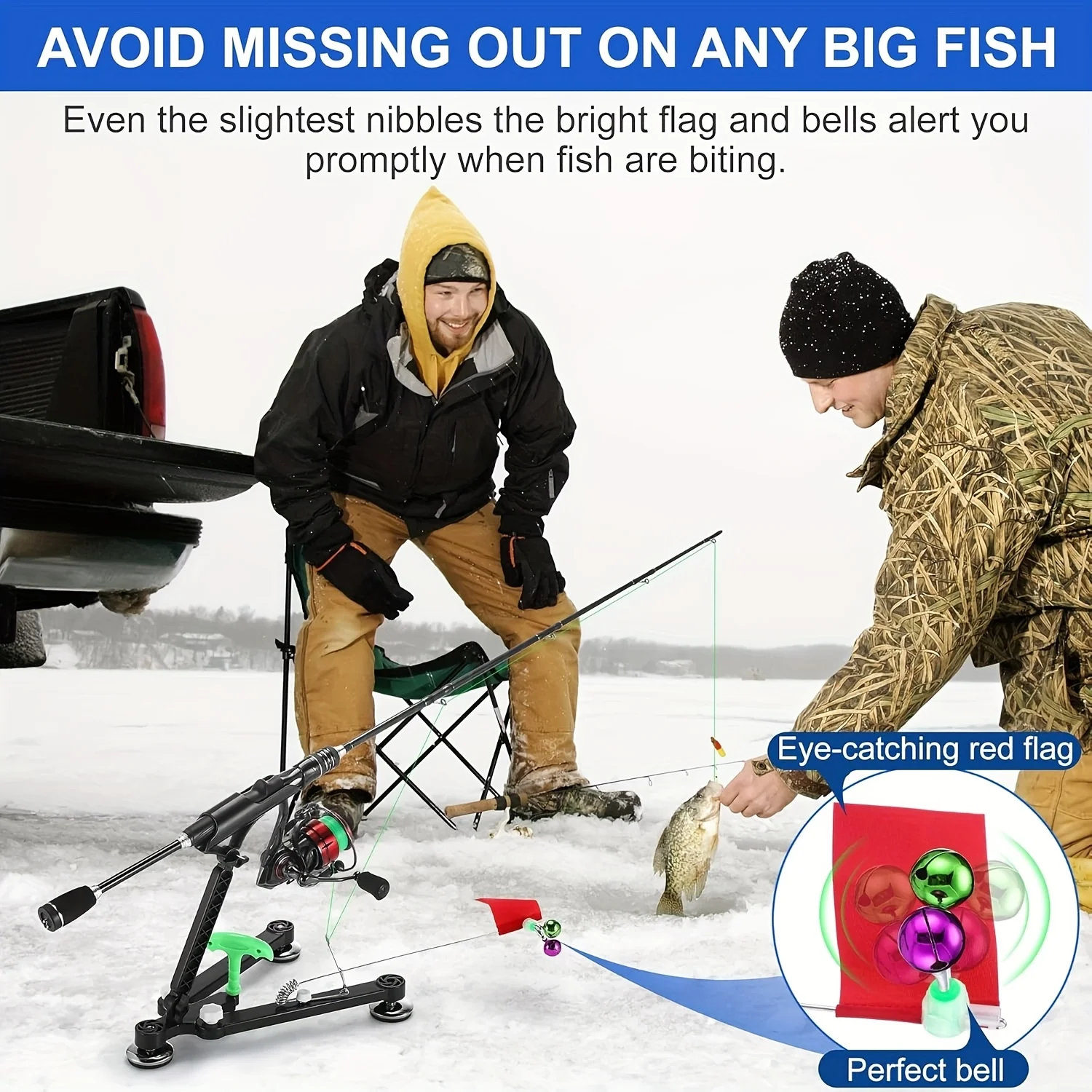 1set Ice Fishing Rod Holder -  - đánh giá và giá Ice Fishing Tip Up