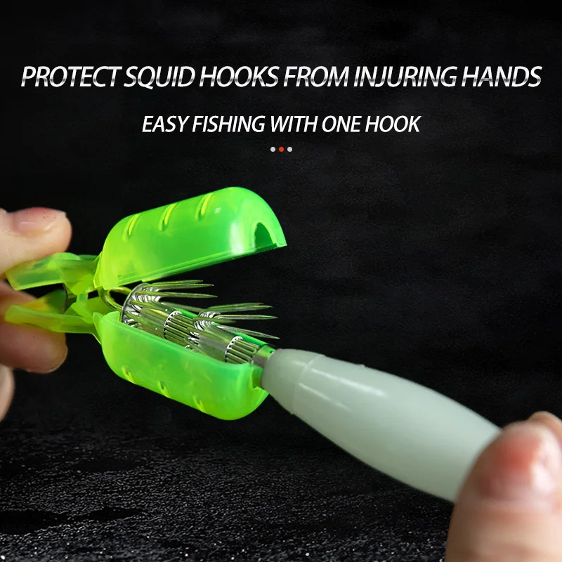 10Pcs/Lot Squid Jig Hook Cover - đánh giá và giá Fishing Equipment Carp