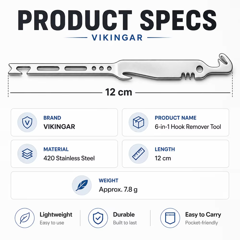 QAJTAO 4 Pieces 6-in-1 Stainle - đánh giá và giá Fishing Equipment Price